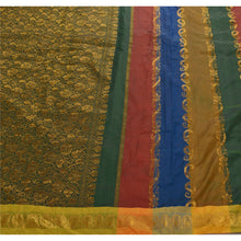 Load image into Gallery viewer, Sanskriti Vintage Indian Saree Art Silk Multi Color Woven Fabric Cultural Sari
