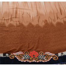 Load image into Gallery viewer, Sanskriti Vintage Indian Saree Georgette Embroidered Brown Craft Fabric Sari
