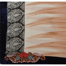 Load image into Gallery viewer, Sanskriti Vintage Indian Saree Georgette Embroidered Brown Craft Fabric Sari
