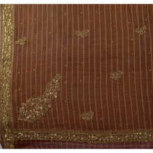 Load image into Gallery viewer, Vintage Saree Pure Georgette Silk Hand Beaded Woven Fabric Cultural Premium Sari
