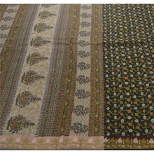 Load image into Gallery viewer, Sanskriti Vintage Indian Saree Silk Blend Woven Green Craft Fabric Sari
