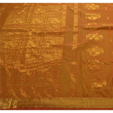 Load image into Gallery viewer, Sanskriti Vintage Indian Saree Art Silk Green Woven Craft Fabric Peacock Sari
