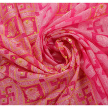 Load image into Gallery viewer, Sanskriti Antique Vintage Pink Saree Art Silk Hand Embroidery Woven Fabric Sari
