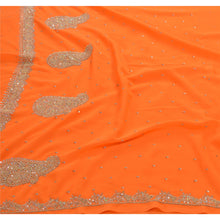 Load image into Gallery viewer, Sanskriti Vintage Indian Saree Georgette Hand Beaded Fabric Ethnic Premium Sari
