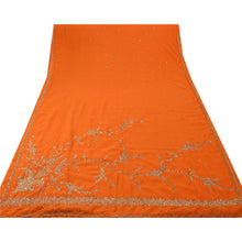 Load image into Gallery viewer, Sanskriti Vintage Indian Saree Georgette Hand Embroidery Fabric Zari Premium Sari
