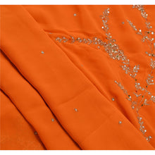 Load image into Gallery viewer, Sanskriti Vintage Indian Saree Georgette Hand Embroidery Fabric Zari Premium Sari
