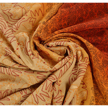 Load image into Gallery viewer, Vintage Indian Saree 100% Pure Crepe Silk Hand Embroidered Fabric Premium Sari
