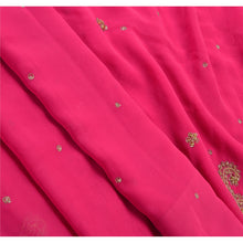 Load image into Gallery viewer, Sanskriti Antique Vintage Saree Georgette Hand Embroidery Fabric Premium Sari
