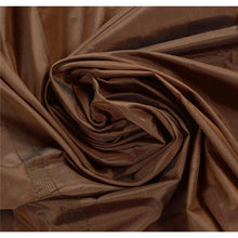 Load image into Gallery viewer, Sanskriti Vintage Indian Saree Art Silk Brown Woven Craft Fabric Sari
