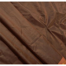 Load image into Gallery viewer, Sanskriti Vintage Indian Saree Art Silk Brown Woven Craft Fabric Sari
