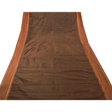 Load image into Gallery viewer, Sanskriti Vintage Indian Saree Art Silk Brown Woven Craft Fabric Sari
