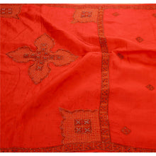 Load image into Gallery viewer, Sanskriti Vintage Indian Red Saree 100% Pure Silk Hand Beaded Fabric Premium Sari
