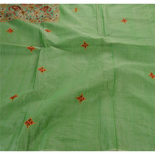 Load image into Gallery viewer, Sanskriti Antique Vintage Indian Saree Blend Cotton Hand Embroidery Fabric Sari
