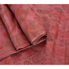 Load image into Gallery viewer, Sanskriti Vintage Indian Saree Blend Silk Pink Woven Craft Fabric Premium Sari
