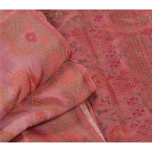 Load image into Gallery viewer, Sanskriti Vintage Indian Saree Blend Silk Pink Woven Craft Fabric Premium Sari
