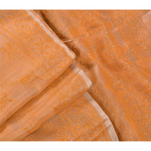 Load image into Gallery viewer, Sanskriti Vintage Indian Saree Art Silk Peach Woven Craft Fabric Premium Sari
