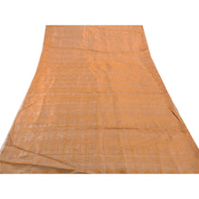 Load image into Gallery viewer, Sanskriti Vintage Indian Saree Art Silk Peach Woven Craft Fabric Premium Sari
