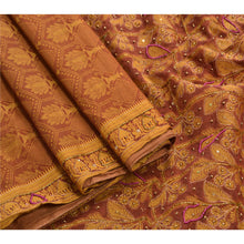 Load image into Gallery viewer, Sanskriti Vintage Saree Art Silk Hand Beaded Woven Fabric Cultural Premium Sari
