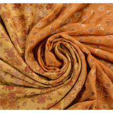 Load image into Gallery viewer, Sanskriti Vintage Indian Saree Art Silk Saffron Woven Fabric Ethnic Premium Sari
