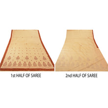 Load image into Gallery viewer, Sanskriti Vintage Indian Saree Art Silk Hand Embroidered Fabric Premium Sari
