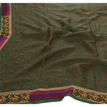 Load image into Gallery viewer, Sanskriti Vintage Indian Saree Silk Blend Embroidered Craft Fabric Premium Sari
