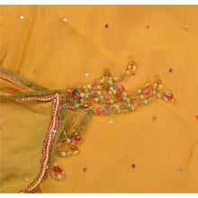 Load image into Gallery viewer, Vintage Premium Saree Blend Georgette Hand Beaded Fabric Sari with Blouse Piece
