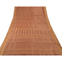 Load image into Gallery viewer, Sanskriti Vintage Indian Saree 100% Pure Silk Brown Woven Craft Fabric Sari
