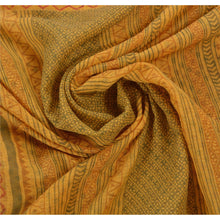 Load image into Gallery viewer, Sanskriti Vintage Indian Saree Yellow Cotton Embroidered Fabric Block Printed Kota Premium Sari
