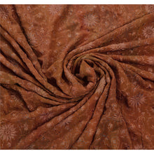 Load image into Gallery viewer, Sanskriti Vintage Saree Blend Georgette Embroidered Fabric Premium Ethnic Sari
