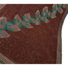 Load image into Gallery viewer, Sanskriti Vintage Dark Red Saree 100% Pure Georgette Silk Hand Beaded Fabric Cultural Premium Sari
