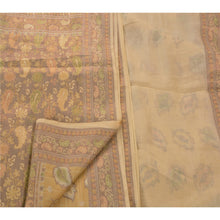 Load image into Gallery viewer, Sanskriti Vintage Indian Saree Art Silk Woven Cream Craft Fabric Premium Sari

