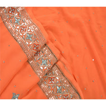 Load image into Gallery viewer, Vintage Saree Georgette Hand Beaded Fabric Premium Ethnic Sari with Blouse Piece
