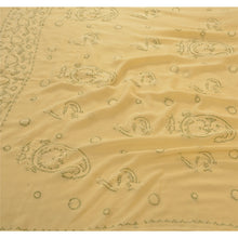 Load image into Gallery viewer, Vintage Saree Georgette Hand Embroidered Craft Fabric Premium Chikankari Sari
