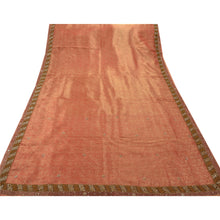 Load image into Gallery viewer, Sanskriti Vintage Saree Tissue Hand Beaded Woven Fabric Premium Ethnic Sari
