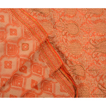 Load image into Gallery viewer, Vintage Saree Pure Organza Silk Hand Beaded Woven Fabric Ethnic Premium Sari
