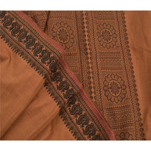 Load image into Gallery viewer, Sanskriti Vintage Indian Saree Art Silk Woven Brown Craft Fabric Premium Sari
