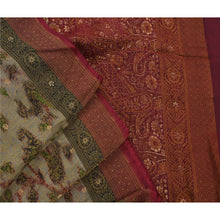 Load image into Gallery viewer, Sanskriti Vintage Indian Saree Silk Blend Woven Craft Fabric Premium Sari
