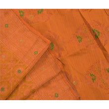 Load image into Gallery viewer, Indian Saree Art Silk Woven Orange Fabric Premium Ethnic Sari
