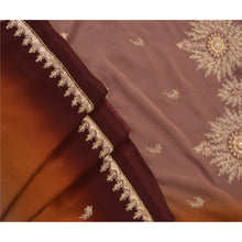 Load image into Gallery viewer, Indian Saree Georgette Hand Beaded Craft Fabric Premium Sari
