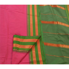 Load image into Gallery viewer, Sanskriti Vintage Indian Saree Art Silk Woven Pink Craft Fabric Premium Sari
