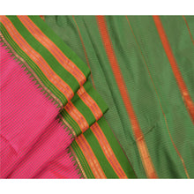 Load image into Gallery viewer, Sanskriti Vintage Indian Saree Art Silk Woven Pink Craft Fabric Premium Sari
