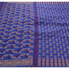 Load image into Gallery viewer, Sanskriti Vintage Indian Saree Art Silk Woven Blue Fabric Premium Sari
