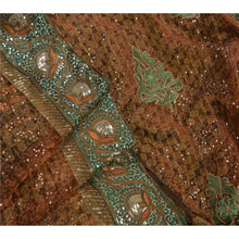 Load image into Gallery viewer, Sanskriti Antique Vintage Saree Cotton Embroidery Woven Fabric Premium Sari
