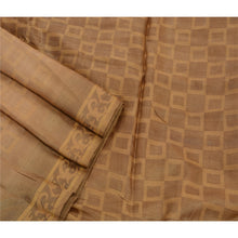 Load image into Gallery viewer, Sanskriti Antique Vintage Indian Saree 100% Pure Silk Woven Fabric Brown Sari
