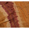Sanskriti Vintage Indian Saree 100% Pure Silk Hand Embroidered Craft Sustainable Fabric Sari