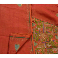 Load image into Gallery viewer, Sanskriti Antique Vintage Indian Saree Cotton Blend Hand Beaded Fabric Sari
