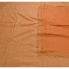 Load image into Gallery viewer, Indian Saree 100% Pure Silk Hand Embroidered Peach Fabric Sari
