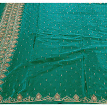 Load image into Gallery viewer, Saree Satin Silk Hand Embroidered Fabric Premium Ethnic Sari
