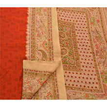 Load image into Gallery viewer, SSanskriti Vintage Red Saree Art Silk Hand Embroidery Fabric Premium Sari
