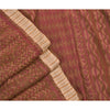 Sanskriti Vintage Saree 100% Pure Georgette Silk Embroidered Craft Sustainable Fabric Premium Sari